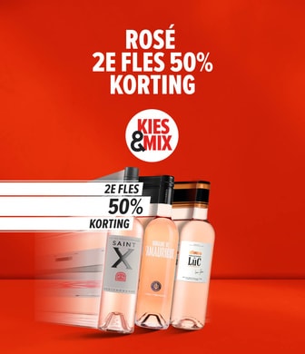 Kies en mix je favoriete rose: nu 2e fles halve prijs